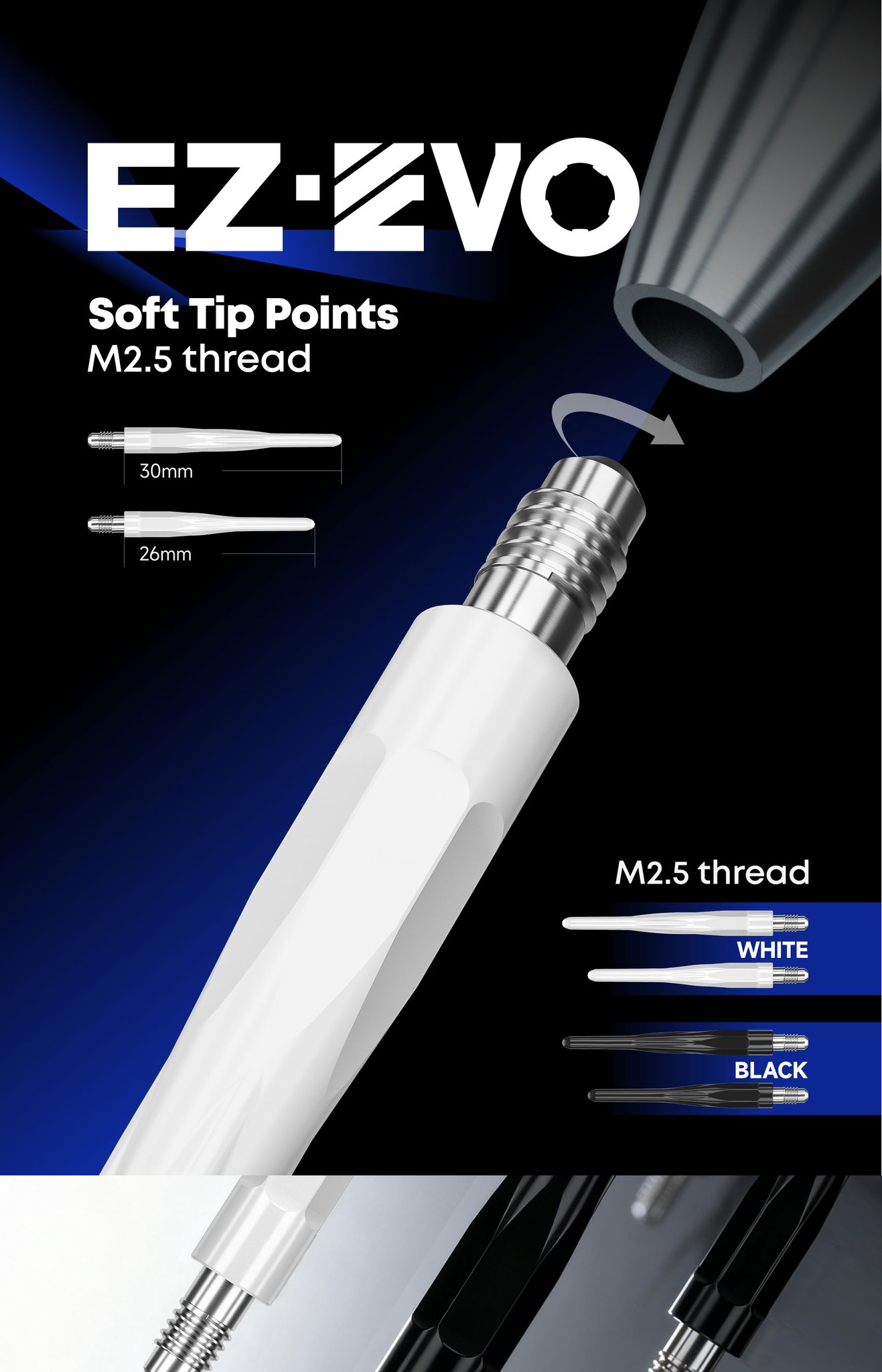 【CALIBURN】EZ EVO SOFT TIP POINT 15pcs 2