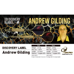 【Cosmodarts】2BA DISCOVERY LABEL Andrew Gilding 6
