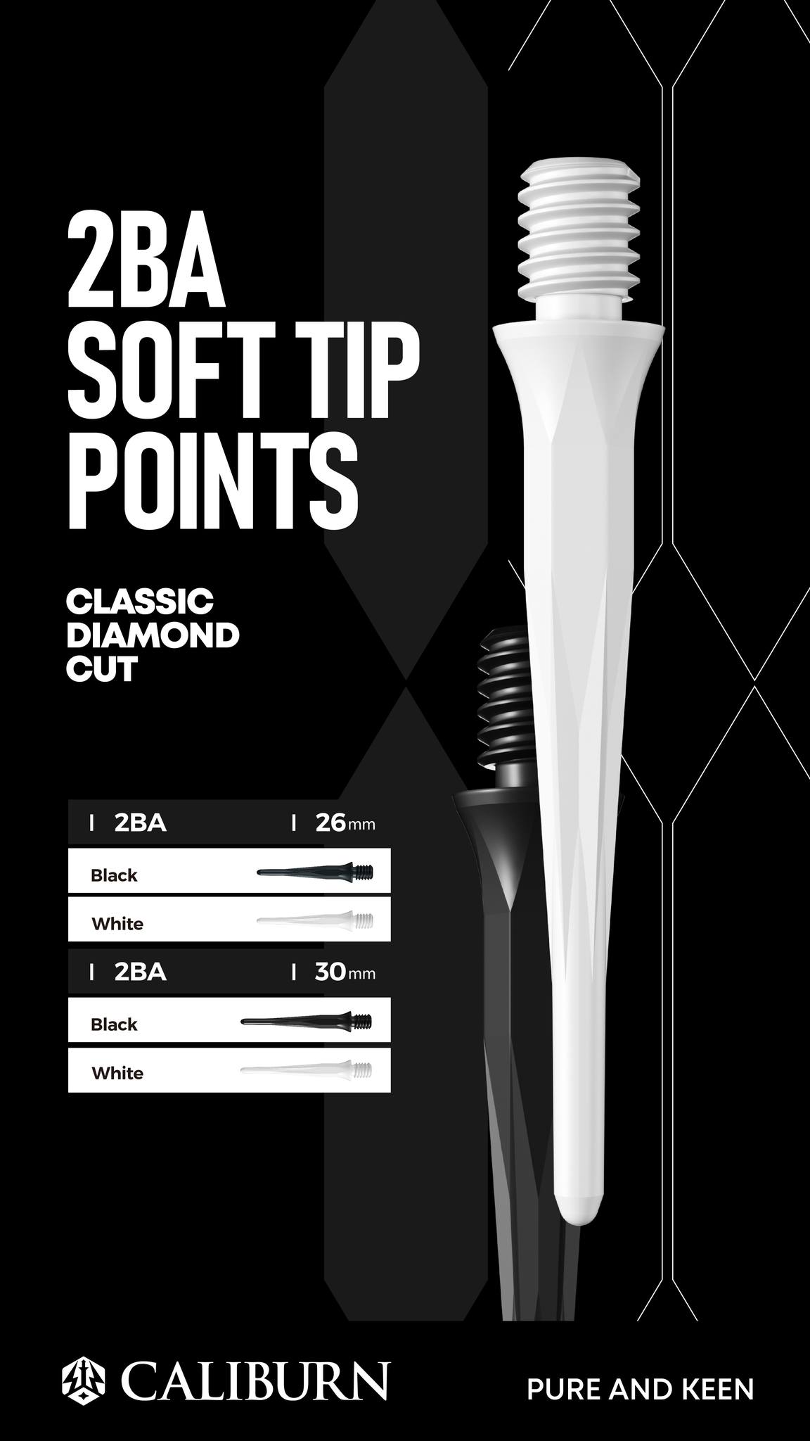 【CALIBURN】2BA SOFT TIP POINT 50pcs 2