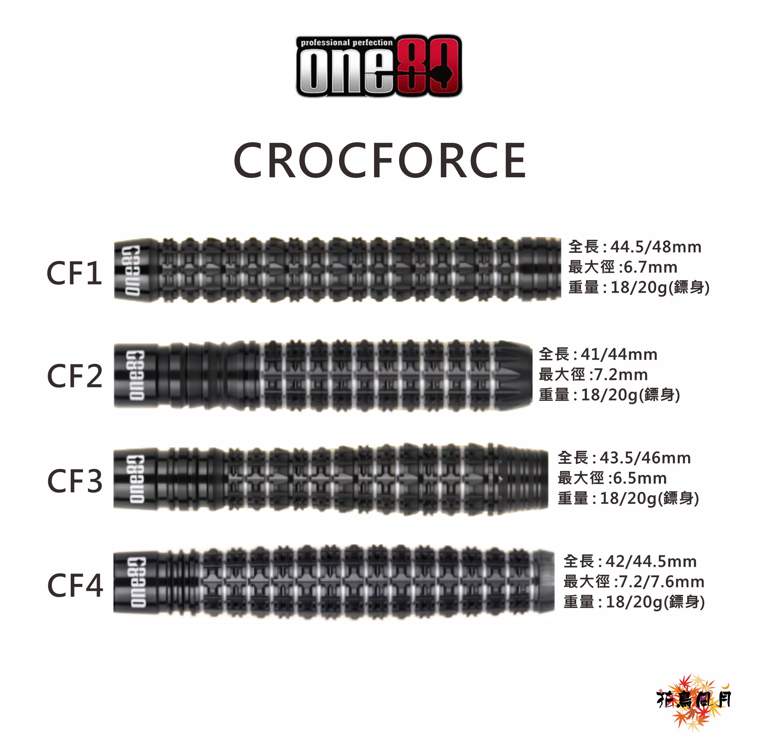 【one80】2BA Crocforce [CF1 - 18G]