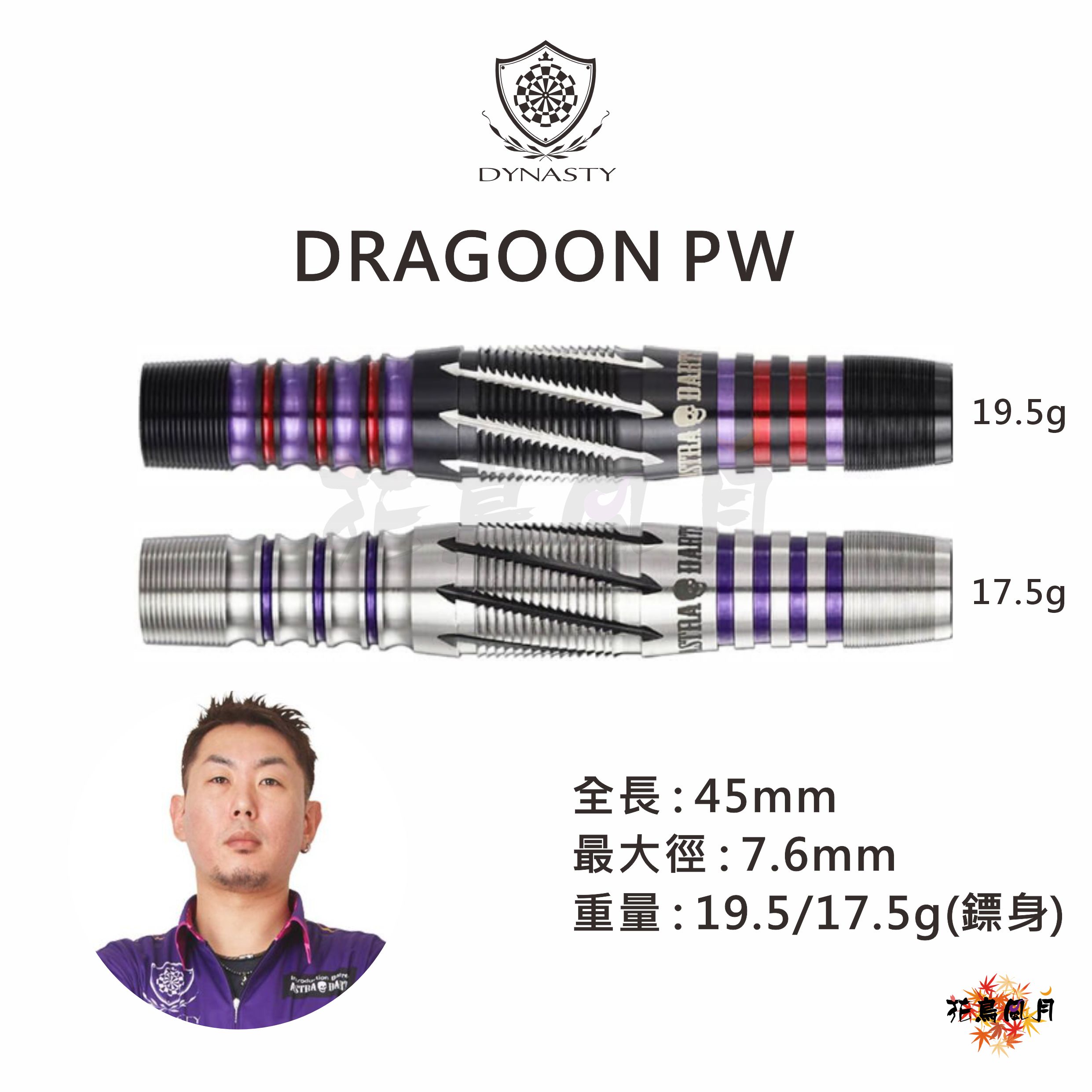 【DYNASTY】ASTRA DRAGOON PW 森窪龍己 [PW 17.5g(銀紫) - Free]