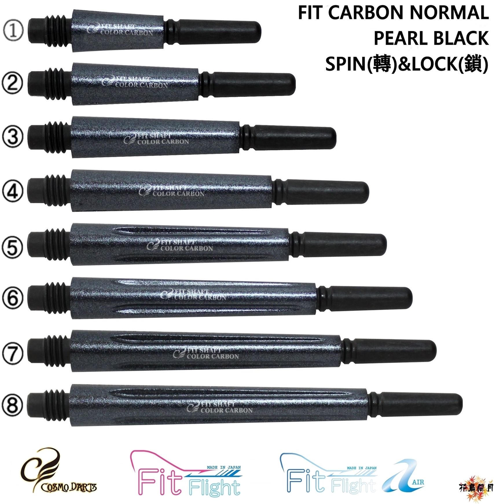 【Fit】COLOR CARBON PEARL BLACK NORMAL [Lock(鎖) - 1]