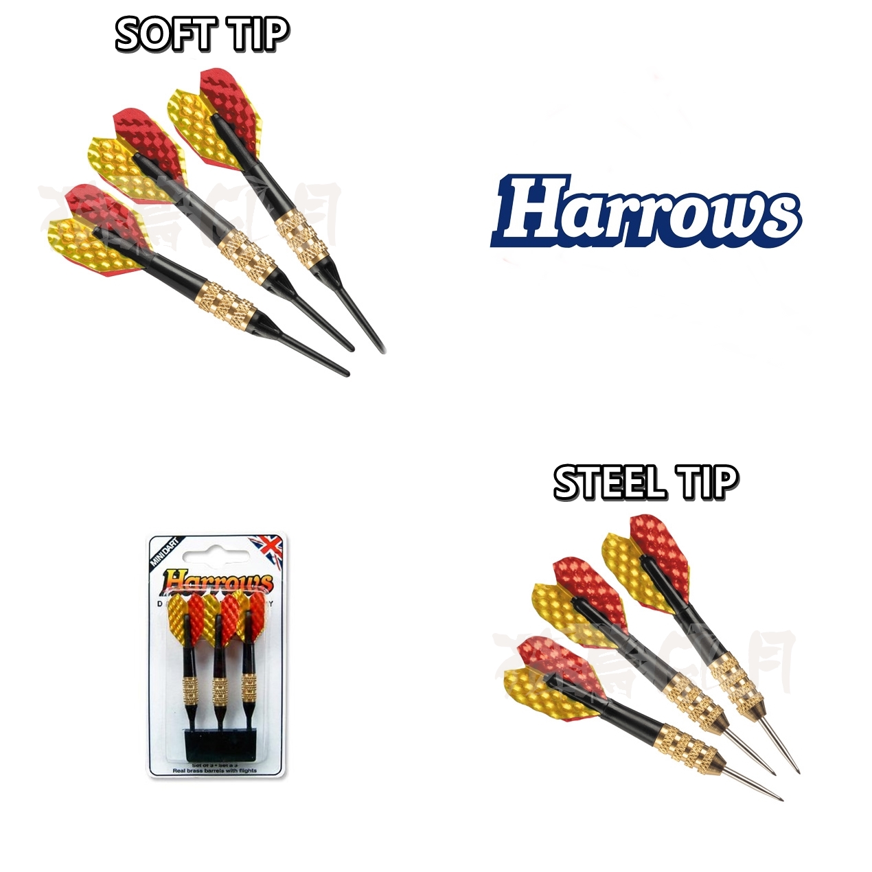 【Harrows】ACCESSORY SOFTIP/STEELTIP MINI DARTS [SOFT TIP(適用軟靶) - Free]