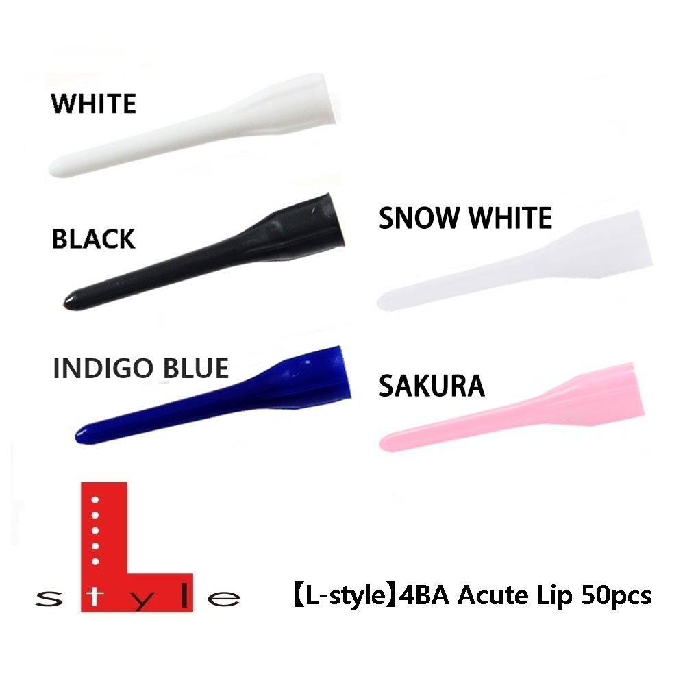 【L-style】4BA Acute Lip 50pcs [Black - Free]