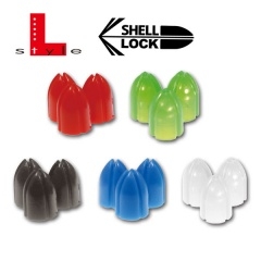 【L-style】Shell Lock 6pcs [Black - Free]