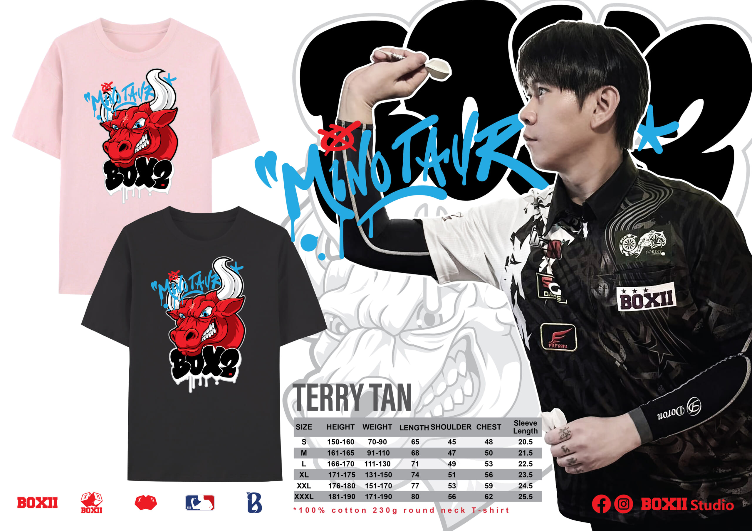 【BOXII】Terry Tan Jun Hao T-shirt　899元→打75折 3