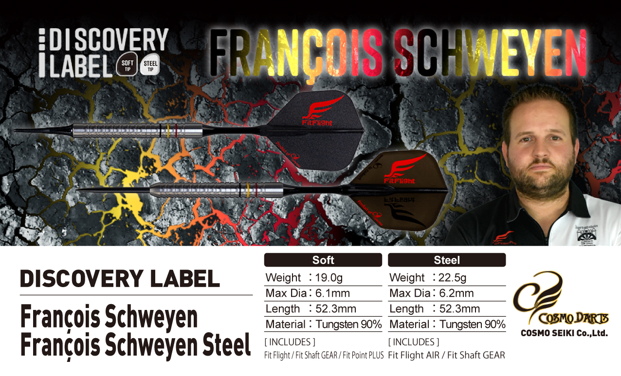 【Cosmodarts】2BA DISCOVERY LABEL Francois Schweyen 6